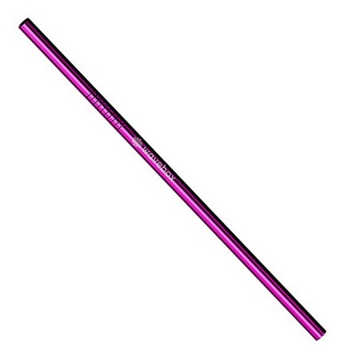 Straight Stainless Steel Straws: Individually Sold In Violet