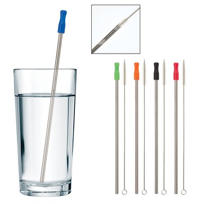 Stainless Steel Straw With Cleaning Brush